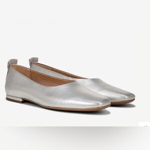 Franco Sarto Metallic Silver Ballet Flats